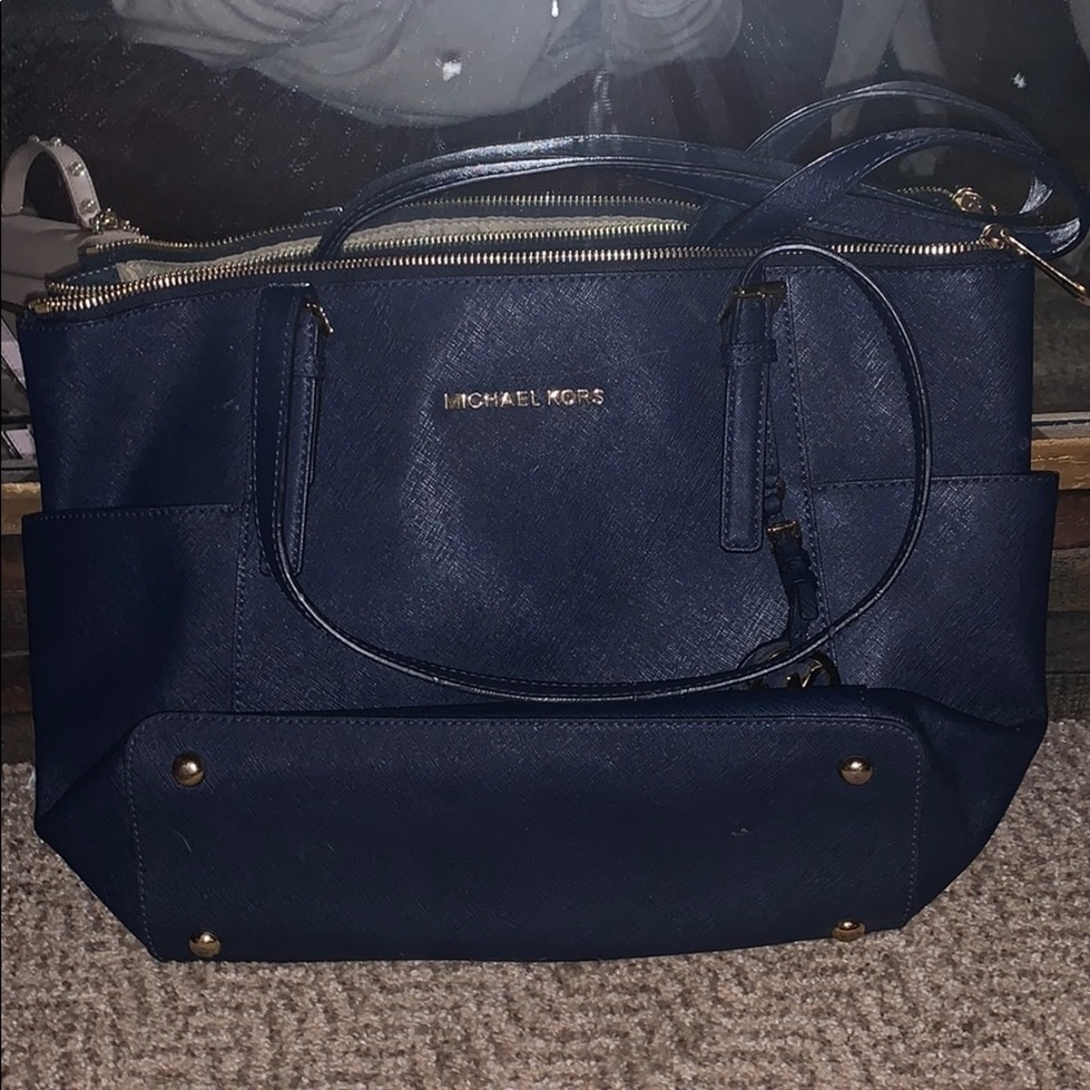 MK PURSE-navy